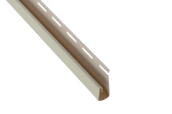 Планка "отделочная для откосов", 3000 мм, цвет Кремовый